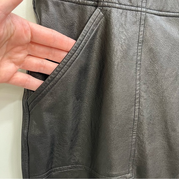 SPANX Leather Like Joggers Black Faux Vegan Size XL - Picture 5 of 15